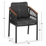 ΠΟΛΥΘΡΟΝΑ ΑΛΟΥΜΙΝΙΟΥ STREAM HM6427 01 ΣΚΟΥΡΟ ΓΚΡΙ ΣΧΟΙΝΙ OLEFIN 59x63x85Υεκ c534999