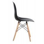 ΚΑΡΕΚΛΑ ΤΡΑΠΕΖΑΡΙΑΣ 2ΤΜΧ TWIST HM8460 22 ΜΑΥΡΟ PP--ΞΥΛΟ ΟΞΙΑΣ 46x50x82Υεκ SET 2τμχ c535069