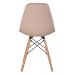 ΚΑΡΕΚΛΑ ΤΡΑΠΕΖΑΡΙΑΣ 2ΤΜΧ TWIST HM8460 55 ΚΑΠΟΥΤΣΙΝΟ PP--ΞΥΛΟ ΟΞΙΑΣ 46x50x82Υεκ SET 2τμχ c535070