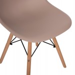 ΚΑΡΕΚΛΑ ΤΡΑΠΕΖΑΡΙΑΣ 2ΤΜΧ TWIST HM8460 55 ΚΑΠΟΥΤΣΙΝΟ PP--ΞΥΛΟ ΟΞΙΑΣ 46x50x82Υεκ SET 2τμχ c535070