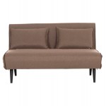 ΚΑΝΑΠΕΣ ΚΡΕΒΑΤΙ 2 ΑΤΟΜΩΝ ASMA HM3077 07 ΣΚΟΥΡΟ ΜΠΕΖ ΥΦΑΣΜΑ 143x78x84Yεκ c535075