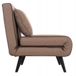 ΚΑΝΑΠΕΣ ΚΡΕΒΑΤΙ 2 ΑΤΟΜΩΝ ASMA HM3077 07 ΣΚΟΥΡΟ ΜΠΕΖ ΥΦΑΣΜΑ 143x78x84Yεκ c535075