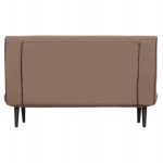 ΚΑΝΑΠΕΣ ΚΡΕΒΑΤΙ 2 ΑΤΟΜΩΝ ASMA HM3077 07 ΣΚΟΥΡΟ ΜΠΕΖ ΥΦΑΣΜΑ 143x78x84Yεκ c535075