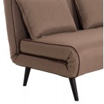 ΚΑΝΑΠΕΣ ΚΡΕΒΑΤΙ 2 ΑΤΟΜΩΝ ASMA HM3077 07 ΣΚΟΥΡΟ ΜΠΕΖ ΥΦΑΣΜΑ 143x78x84Yεκ c535075