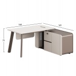 ΓΡΑΦΕΙΟ ΔΕΞΙΑ ΓΩΝΙΑ NEWLINE HM18272R ΜΕΛΑΜΙΝΗ ΕΚΡΟΥ-ΑΝΟΙΧΤΟ ΚΑΦΕ 160x145x75Υεκ c535104