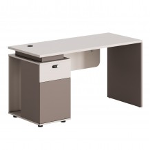 ΓΡΑΦΕΙΟ ΜΕ ΑΡΙΣΤΕΡΟ ΝΤΟΥΛΑΠΙ NEWLINE HM18274L ΜΕΛΑΜΙΝΗ ΕΚΡΟΥ-ΑΝΟΙΧΤΟ ΚΑΦΕ 120x60x75Υ c535107