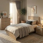 Σετ Κρεβατοκάμαρας Athos Sonoma με Κρεβάτι 90x190εκ Σετ 3τεμ c539237