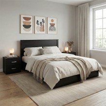 Σετ Κρεβατοκάμαρας Athos Wenge με Κρεβάτι 140x200εκ Σετ 3τεμ c539249