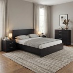 Σετ Κρεβατοκάμαρας Athos Wenge με Κρεβάτι 160x200εκ Σετ 4τεμ c539278