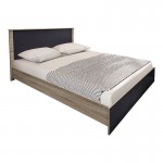 Σετ Κρεβατοκάμαρας Athos Sonoma Ανθρακί με Κρεβάτι 160x200εκ Σετ 3τεμ c539279