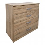 Σετ Κρεβατοκάμαρας Athos Sonoma με Κρεβάτι 160x200εκ Σετ 4τεμ c539280