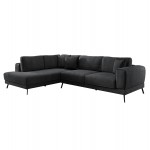 ΚΑΝΑΠΕΣ ΚΡΕΒΑΤΙ ΑΡΙΣΤΕΡΗ ΓΩΝΙΑ ZENORA HM3337 01L ΣΚΟΥΡΟ ΓΚΡΙ ΥΦΑΣΜΑ 304x212x80Υεκ c539283