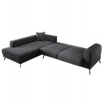 ΚΑΝΑΠΕΣ ΚΡΕΒΑΤΙ ΑΡΙΣΤΕΡΗ ΓΩΝΙΑ ZENORA HM3337 01L ΣΚΟΥΡΟ ΓΚΡΙ ΥΦΑΣΜΑ 304x212x80Υεκ c539283