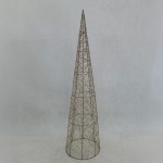LUMINIS XMAS LED ΔΕΝΤΡΟ ΘΕΡΜΟ ΦΩΣ 25x25x100cm ΣΙΔΕΡΟ ΧΡΥΣΟ PET c539287