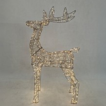 ELYOR XMAS ΤΑΡΑΝΔΟΣ ΜΕ LED 60x19x80cm ΣΙΔΕΡΟ ΧΡΥΣΟ PET c539289