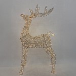 ELYOR XMAS ΤΑΡΑΝΔΟΣ ΜΕ LED 70x22x120cm ΣΙΔΕΡΟ ΧΡΥΣΟ PET c539290