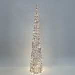 SILVEN XMAS LED ΔΕΝΤΡΟ ΘΕΡΜΟ ΦΩΣ 28x28x150cm ΣΙΔΕΡΟ ΑΣΗΜΙ PET c539296