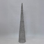 SILVEN XMAS LED ΔΕΝΤΡΟ ΘΕΡΜΟ ΦΩΣ 28x28x150cm ΣΙΔΕΡΟ ΑΣΗΜΙ PET c539296