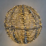 LINI XMAS LED ΜΠΑΛΑ ΘΕΡΜΟ ΦΩΣ 50x50x50cm ΣΙΔΕΡΟ ΧΡΥΣΟ PET c539299