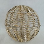 LINI XMAS LED ΜΠΑΛΑ ΘΕΡΜΟ ΦΩΣ 50x50x50cm ΣΙΔΕΡΟ ΧΡΥΣΟ PET c539299