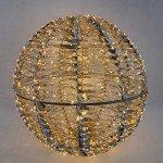 LINI XMAS LED ΜΠΑΛΑ ΘΕΡΜΟ ΦΩΣ 60x60x60cm ΣΙΔΕΡΟ ΧΡΥΣΟ PET c539300