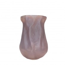 MIST ΒΑΖΟ 27x24x38cm ΓΥΑΛΙ ΚΑΦΕ ΑΝΟΙΧΤΟ c539306