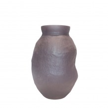 NEROA ΒΑΖΟ 20x20x31cm ΓΥΑΛΙ ΚΑΦΕ c539310