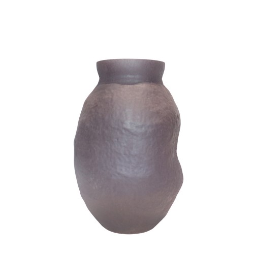 NEROA ΒΑΖΟ 20x20x31cm ΓΥΑΛΙ ΚΑΦΕ c539310