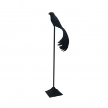 PRIDE ΔΙΑΚΟΣΜΗΤΙΚΟ ΠΟΥΛΙ 22x14x66 5cm ΑΛΟΥΜΙΝΙΟ ΜΑΥΡΟ ΜΑΤ c539360