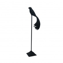 PRIDE ΔΙΑΚΟΣΜΗΤΙΚΟ ΠΟΥΛΙ 22x14x79cm ΑΛΟΥΜΙΝΙΟ ΜΑΥΡΟ ΜΑΤ c539361