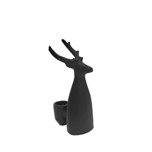 SIVOR ΧΡΙΣΤΟΥΓΕΝΝΙΑΤΙΚΟ ΔΙΑΚΟΣΜΗΤΙΚΟ ΚΗΡΟΠΗΓΙΟ 8x7x16cm ΑΛΟΥΜΙΝΙΟ ΚΑΦΕ ΣΚΟΥΡΟ ΜΑΤ c539390