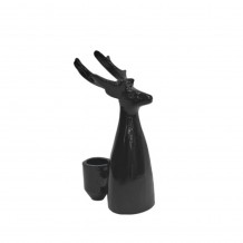 SIVOR ΧΡΙΣΤΟΥΓΕΝΝΙΑΤΙΚΟ ΔΙΑΚΟΣΜΗΤΙΚΟ ΚΗΡΟΠΗΓΙΟ 9x9x19cm ΑΛΟΥΜΙΝΙΟ ΚΑΦΕ ΣΚΟΥΡΟ c539392