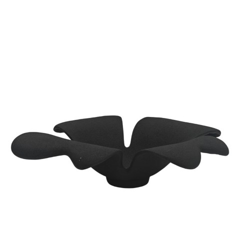 FLORA ΠΙΑΤΕΛΑ 32x29x10cm ΑΛΟΥΜΙΝΙΟ ΜΑΥΡΟ c539395