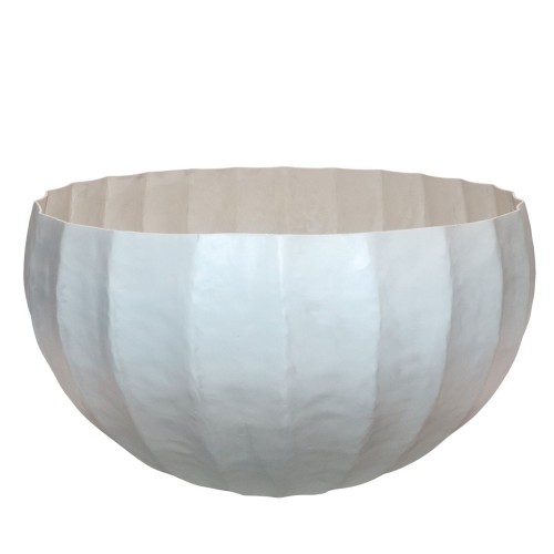 IVELLA ΒΑΖΟ 39x39x22cm ΑΛΟΥΜΙΝΙΟ OFF WHITE c539401