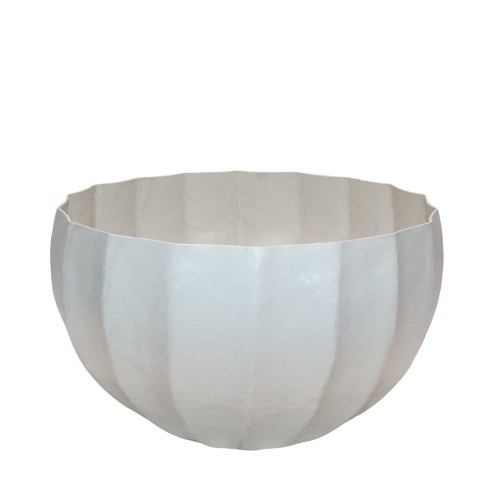 IVELLA ΒΑΖΟ 30x30x18cm ΑΛΟΥΜΙΝΙΟ OFF WHITE c539402