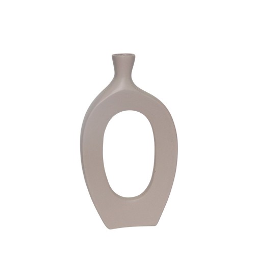 ELLA ΒΑΖΟ 16x4x30cm ΑΛΟΥΜΙΝΙΟ IVORY c539408