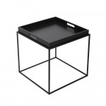BUTLER SIDE TABLE ΜΑΥΡΟ 45x45x45cm c539411