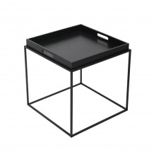 BUTLER SIDE TABLE ΜΑΥΡΟ 45x45x45cm c539411
