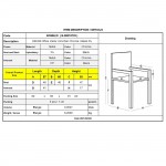 DENIM Πολυθρόνα Γραφείου Επισκέπτη Χρώμιο Pu Μαύρο SET 5τμχ c539414