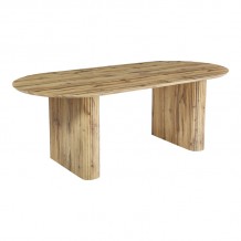 Τραπέζι Nembou pakoworld mdf σε oak απόχρωση 210x100x76εκ c539432