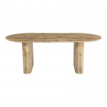 Τραπέζι Nembou pakoworld mdf σε oak απόχρωση 210x100x76εκ c539432