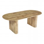 Τραπέζι Nembou pakoworld mdf σε oak απόχρωση 210x100x76εκ c539432
