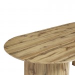 Τραπέζι Nembou pakoworld mdf σε oak απόχρωση 210x100x76εκ c539432