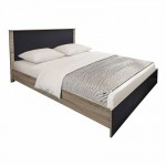 Σετ Κρεβατοκάμαρας Athos Sonoma Ανθρακί με Κρεβάτι 160x200εκ Σετ 4τεμ c539435