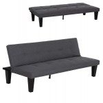 ΚΑΝΑΠΕΣ ΚΡΕΒΑΤΙ 2-ΘΕΣΙΟΣ KORO HM3304 01 ΓΚΡΙ PU ΔΕΡΜΑ 165x75x64Υεκ c539445