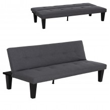 ΚΑΝΑΠΕΣ ΚΡΕΒΑΤΙ 2-ΘΕΣΙΟΣ KORO HM3304 01 ΓΚΡΙ PU ΔΕΡΜΑ 165x75x64Υεκ c539445