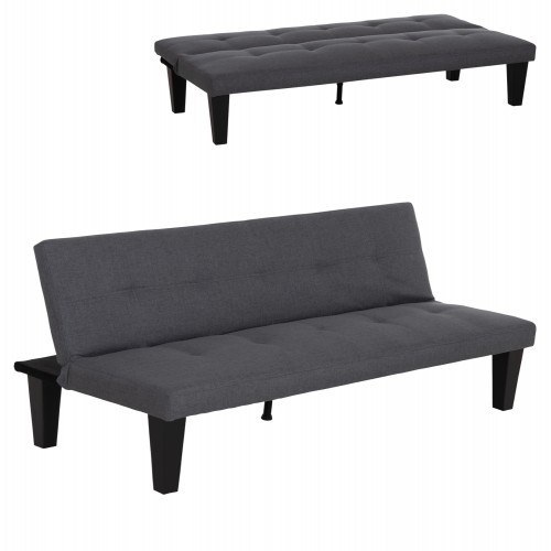 ΚΑΝΑΠΕΣ ΚΡΕΒΑΤΙ 2-ΘΕΣΙΟΣ KORO HM3304 01 ΓΚΡΙ PU ΔΕΡΜΑ 165x75x64Υεκ c539445