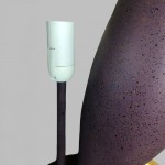 QUACK B ΦΩΤΙΣΤΙΚΟ ΕΠΙΤΡΑΠΕΖΙΟ 37x23x57 5cm POLYRESIN ΜΩΒ ΑΝΟΙΧΤΟ ΧΡΥΣΟ ΥΦΑΣΜΑ ΜΩΒ ΣΚΟΥΡΟ c539452