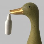 QUACK I ΦΩΤΙΣΤΙΚΟ ΕΠΙΤΡΑΠΕΖΙΟ 16 7x15 7x43cm POLYRESIN ΛΑΔΙ ΧΡΥΣΟ c539453