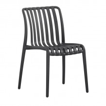 Moderna Καρέκλα Στοιβαζόμενη PP UV Protection Απόχρωση Μαύρο c539464